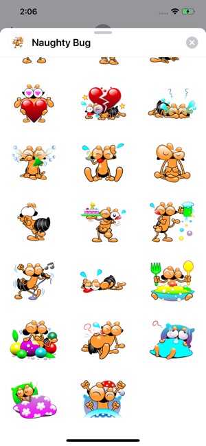 Naughty Bug Sticker Pack(圖2)-速報App