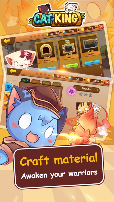 Cats King - Battle Dog Wars screenshot 2