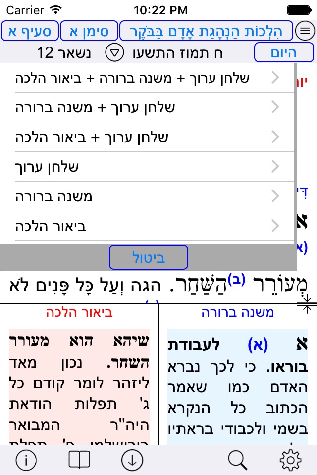 Esh Mishna Berura screenshot 4