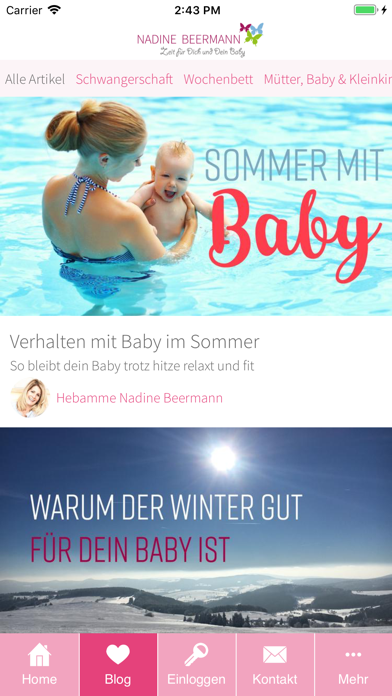 Nadine Beermann Hebamme Online screenshot 2