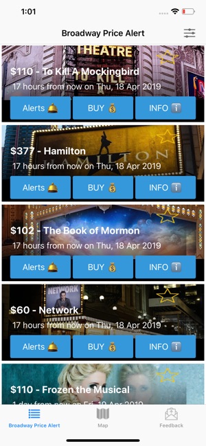 Broadway Price Alert(圖1)-速報App