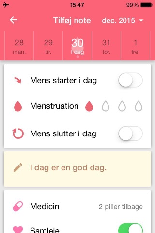 Period Tracker Period Calendar screenshot 3
