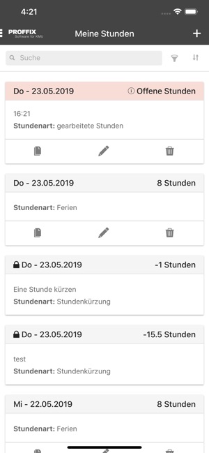 PROFFIX Zeiterfassung mobile(圖2)-速報App