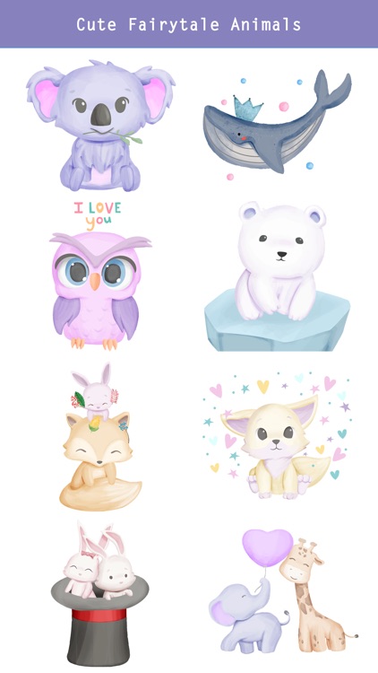 Fairytale Baby Animal Stickers screenshot-3