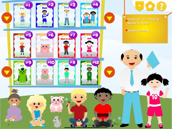 Rhyme to Read - teach beginning reading with phonics, sight words and word families (English Free Version) screenshot