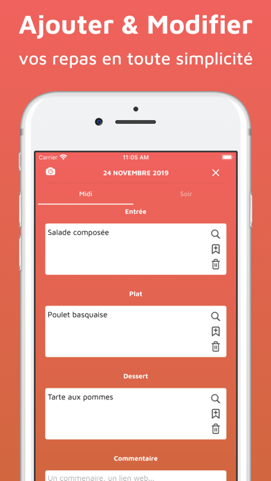 Mes menus Mes menus