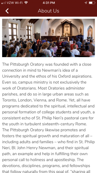 The Pittsburgh Oratory screenshot 2