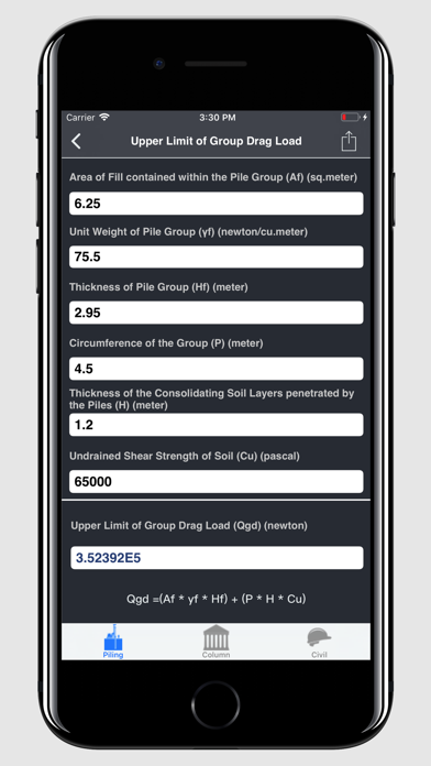 How to cancel & delete Pile and Piling Calculator from iphone & ipad 4