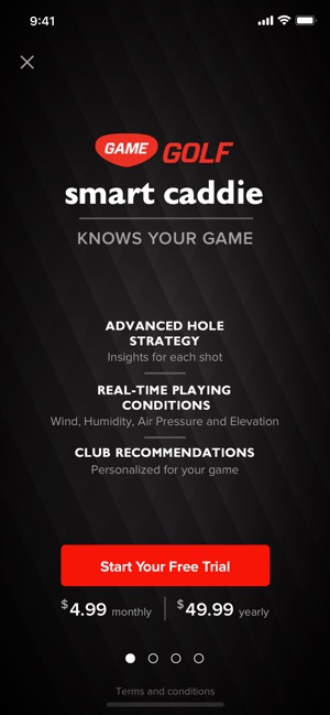 smart caddie premium cost