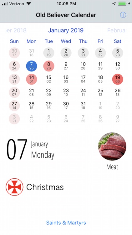 Old Believer Orthodox Calendar