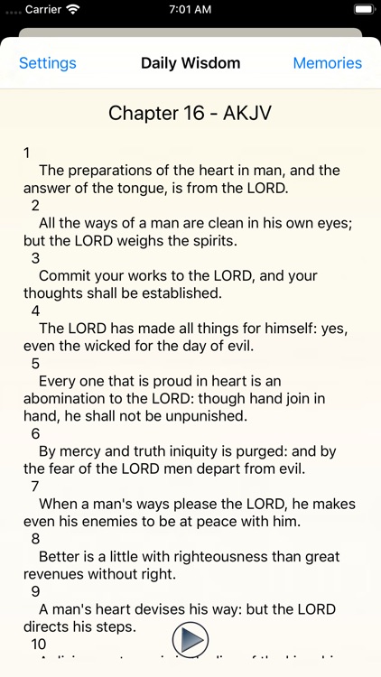 Daily Wisdom of Solomon