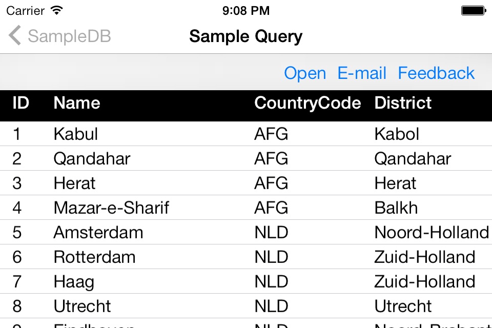 MySQL QueryDB Client screenshot 4