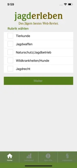 Game screenshot Jagdprüfung Niedersachsen apk