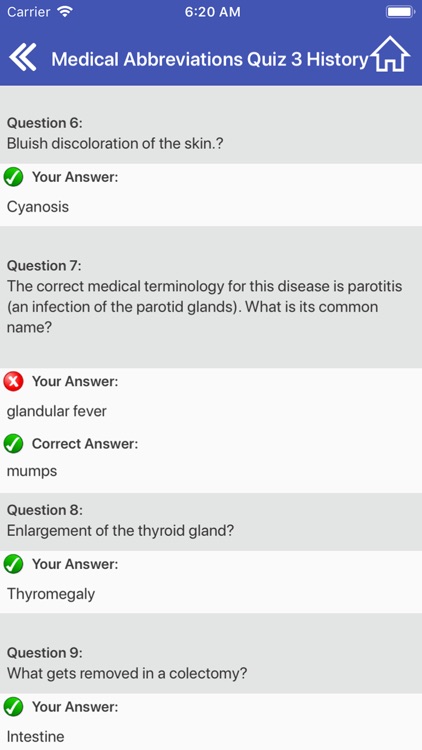 Medical Abbreviations Quiz screenshot-3