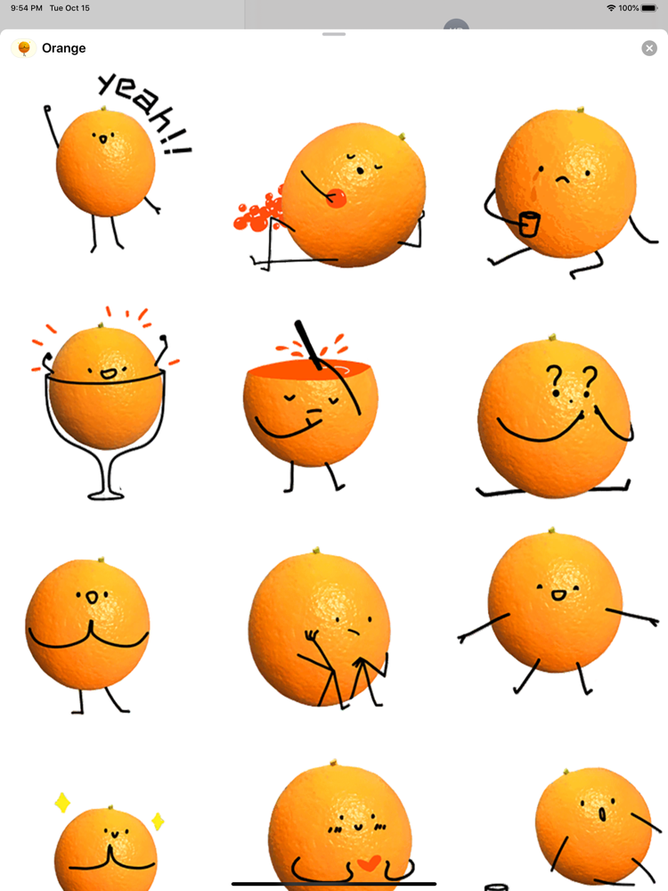  Happy Orange  Animated App for iPhone Free Download Happy  