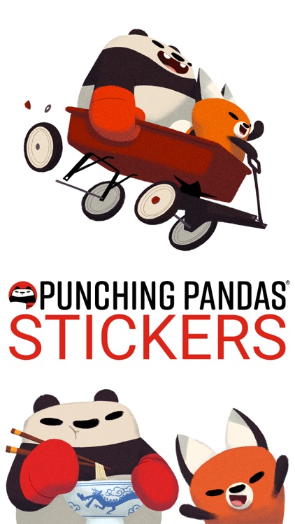 Punching Pandas Stickers