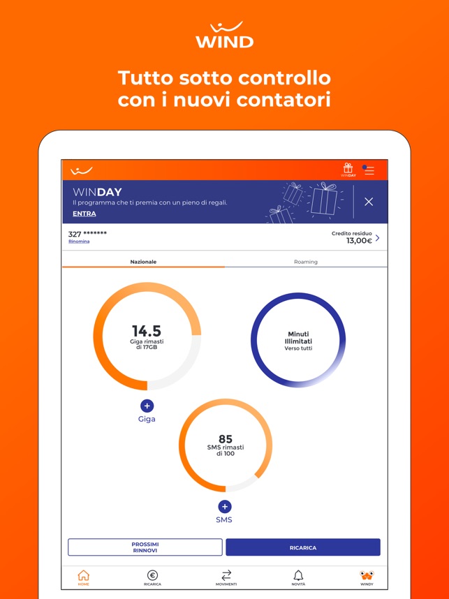 scaricare tabulati wind