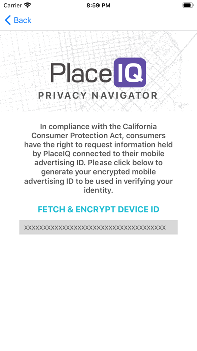 PlaceIQ Privacy Navigator screenshot 3