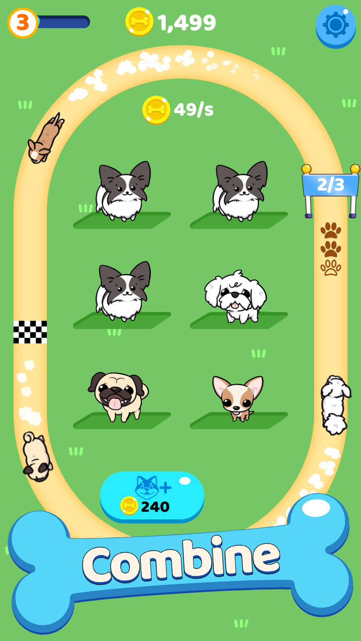 Merge Dogs! Hack screenshot 1 - iOS game interface