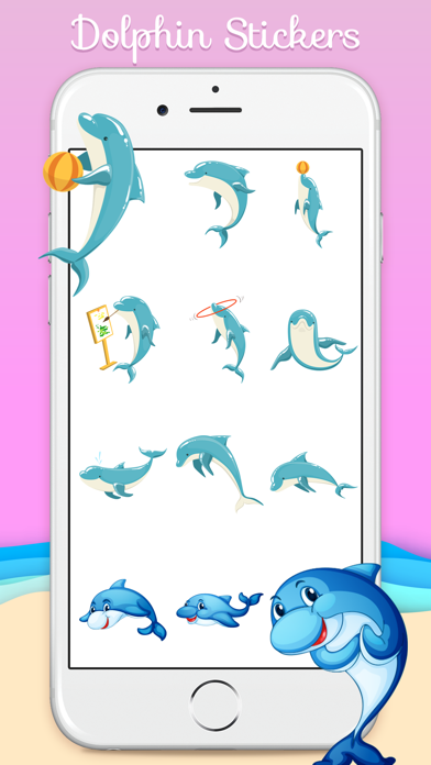 Ocean Dolphin Stickers screenshot 2