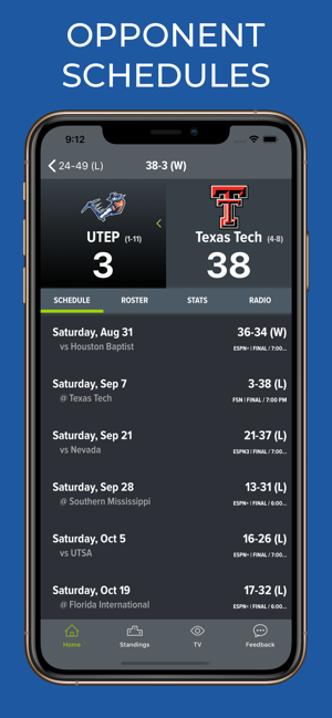 Texas Tech Football Schedules(圖8)-速報App