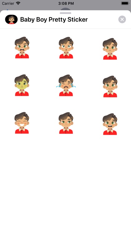 Baby Boy Pretty Sticker