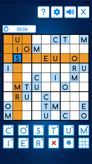 Sudoku with letters and words screenshot 3