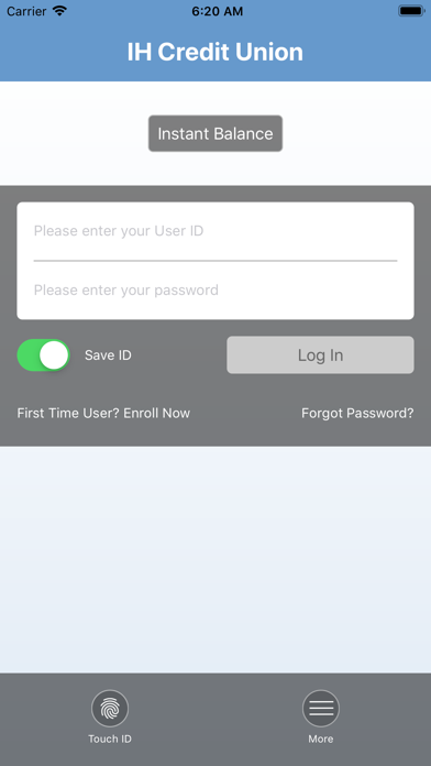 IH Credit Union Mobile screenshot 2