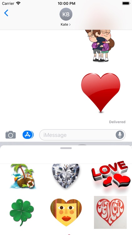 Romantic Emoticons Stickers