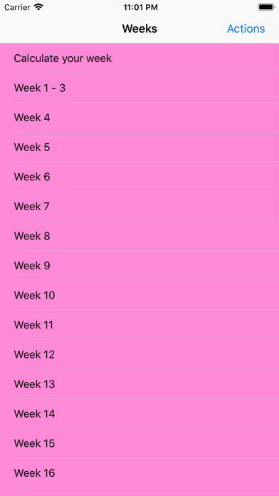 Pregnancy Info Week by Week screenshot 3