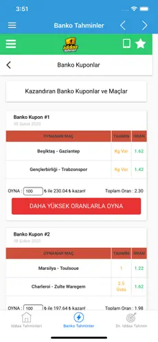 Captura 3 İddaa Tahminleri iphone