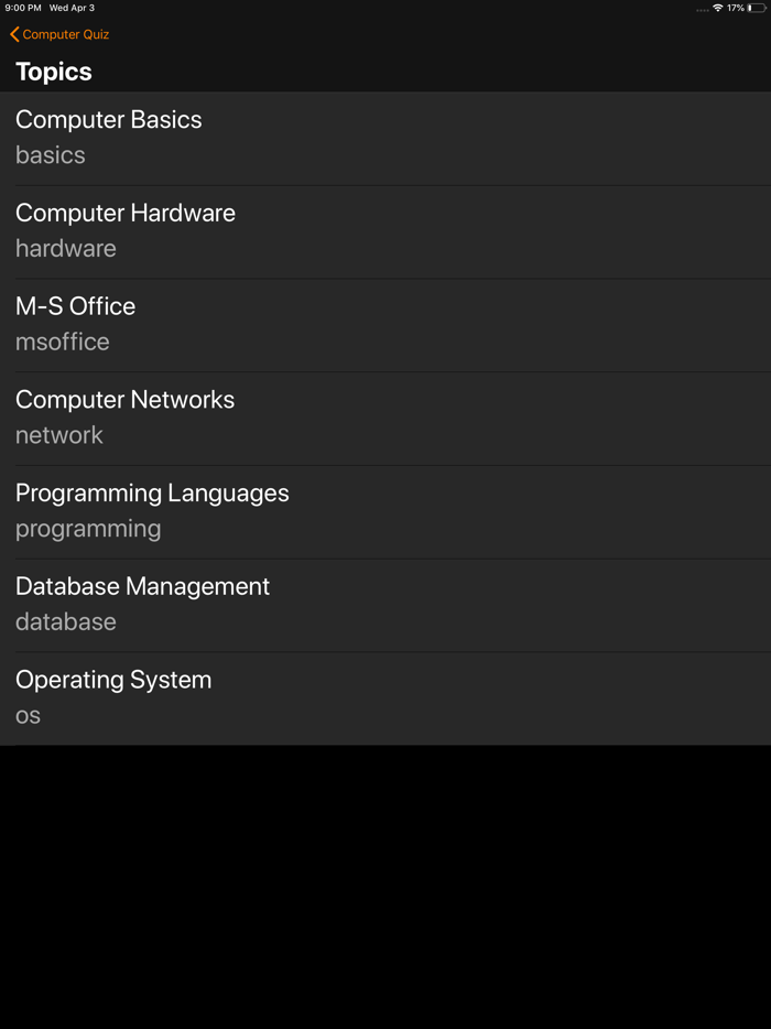 Computer Awareness Quiz