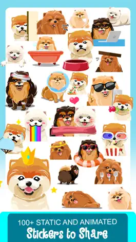 Game screenshot Pomeranian Dog Emoji Stickers apk