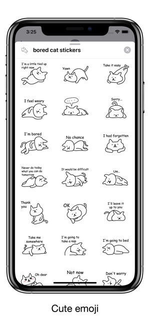 Bored cat - Emoji and Stickers(圖2)-速報App