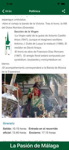 Captura de Pantalla 1 La Pasión de Málaga iphone