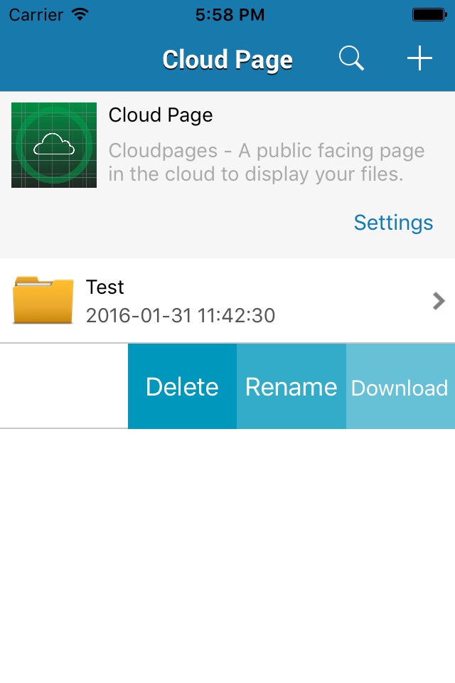 Cloudpages screenshot 3