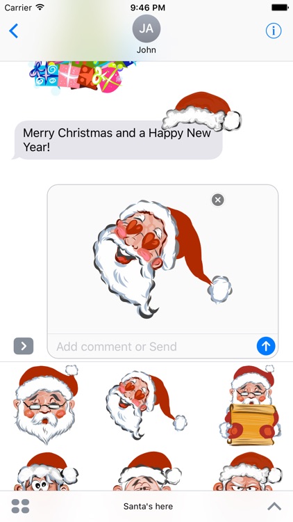 Santa's here sticker pack screenshot-4