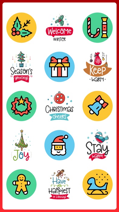 Christmas Party Stickers Emo 3 screenshot 2