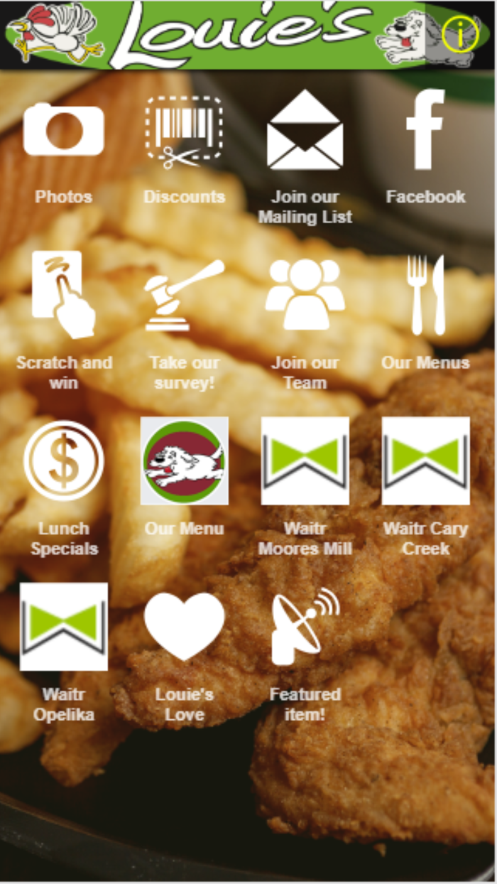 Louies Chicken Fingers.