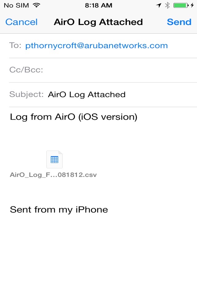 Aruba AirO screenshot 4