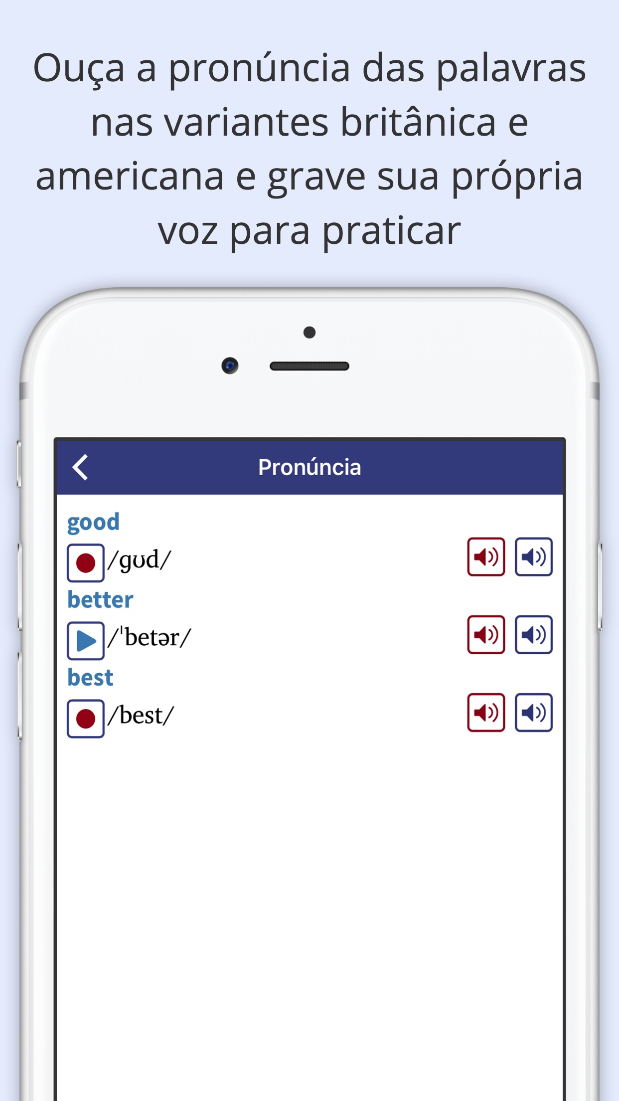Screenshot do app Oxford Learner’s Dictionaries
