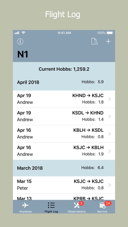 aeroLogbook