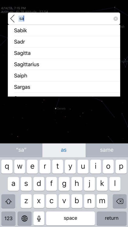 Constellation Map mobile