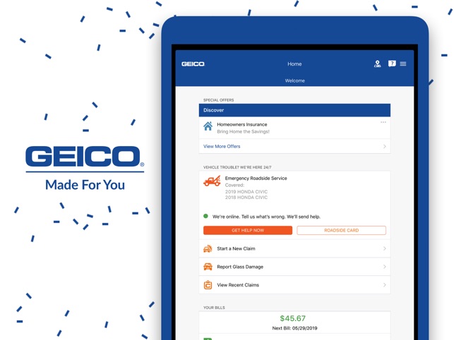 Geico Mobile Car Insurance Dans L App
