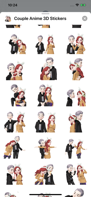 Couple Anime 3D Stickers(圖3)-速報App