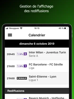 Captura 5 Programme TV Foot iphone