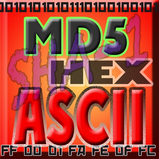 HEX ASCII BASE64 MD5 SHA conv. iOS App