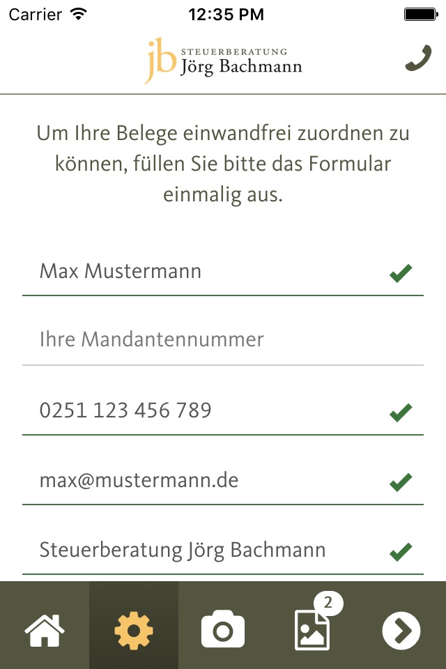 Steuerberatung Jörg Bachmann screenshot 2