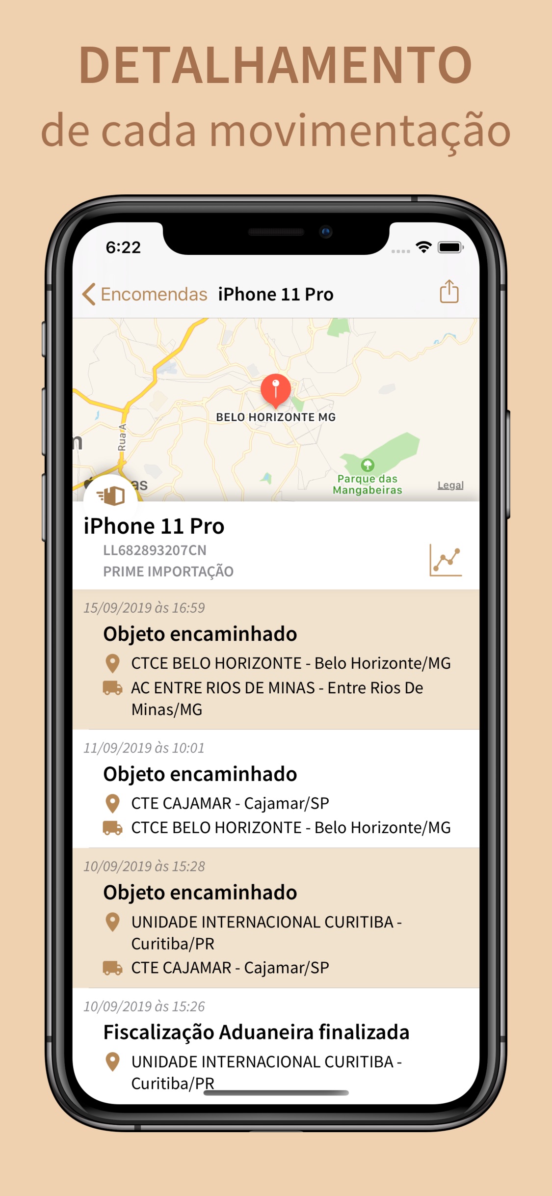 Screenshot do app PacoteVício