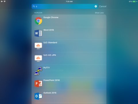 VMware Horizon Client - náhled